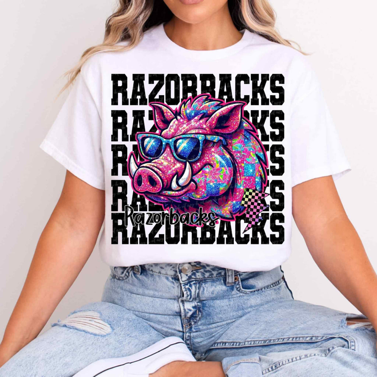 Razorbacks Stacked Exclusive (Virgo) 109067 DTF transfer