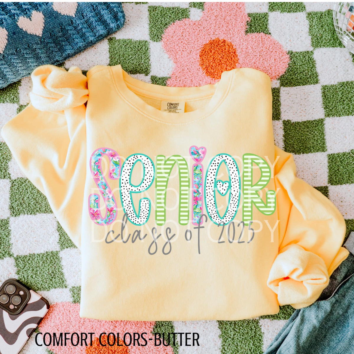 Senior class of 2025 spring font (CSG) 91182 DTF transfer