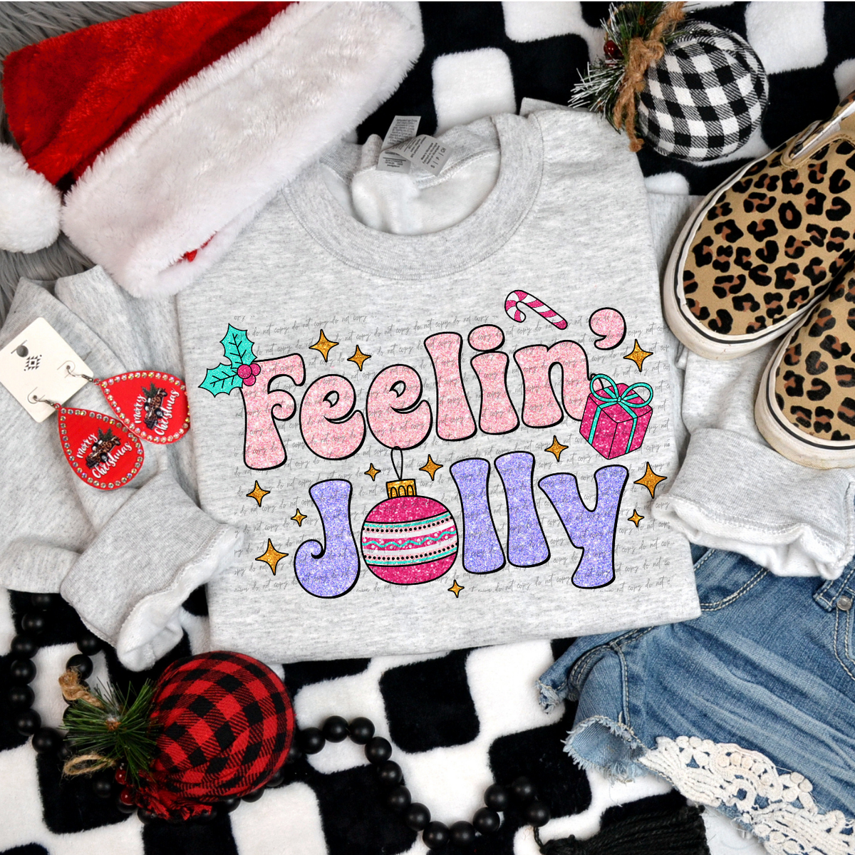 Feelin' Jolly 68582 DTF Transfer