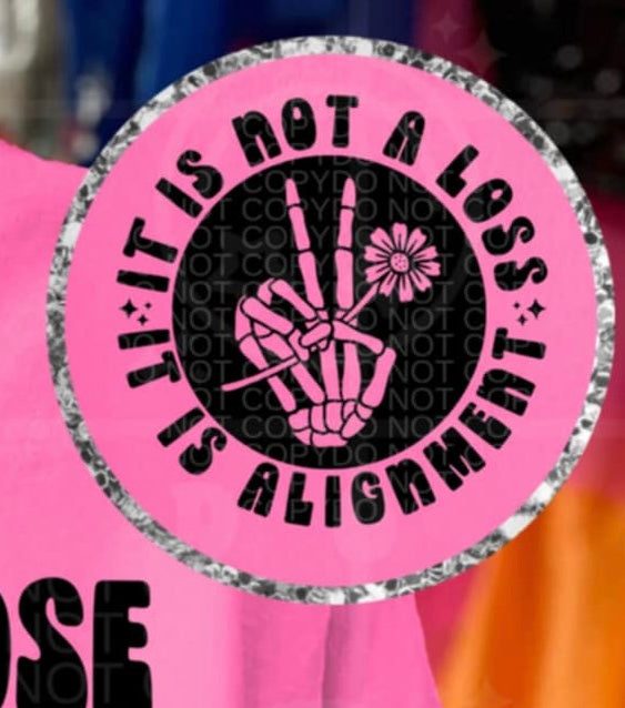 It is not a loss it is alignment pocket (HW) 95766 DTF transfer