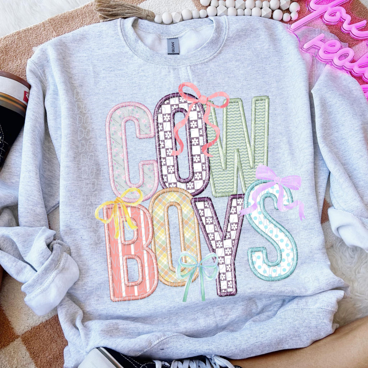 Cowboys Spring Bow Mascots (CITY) 97149 DTF transfer