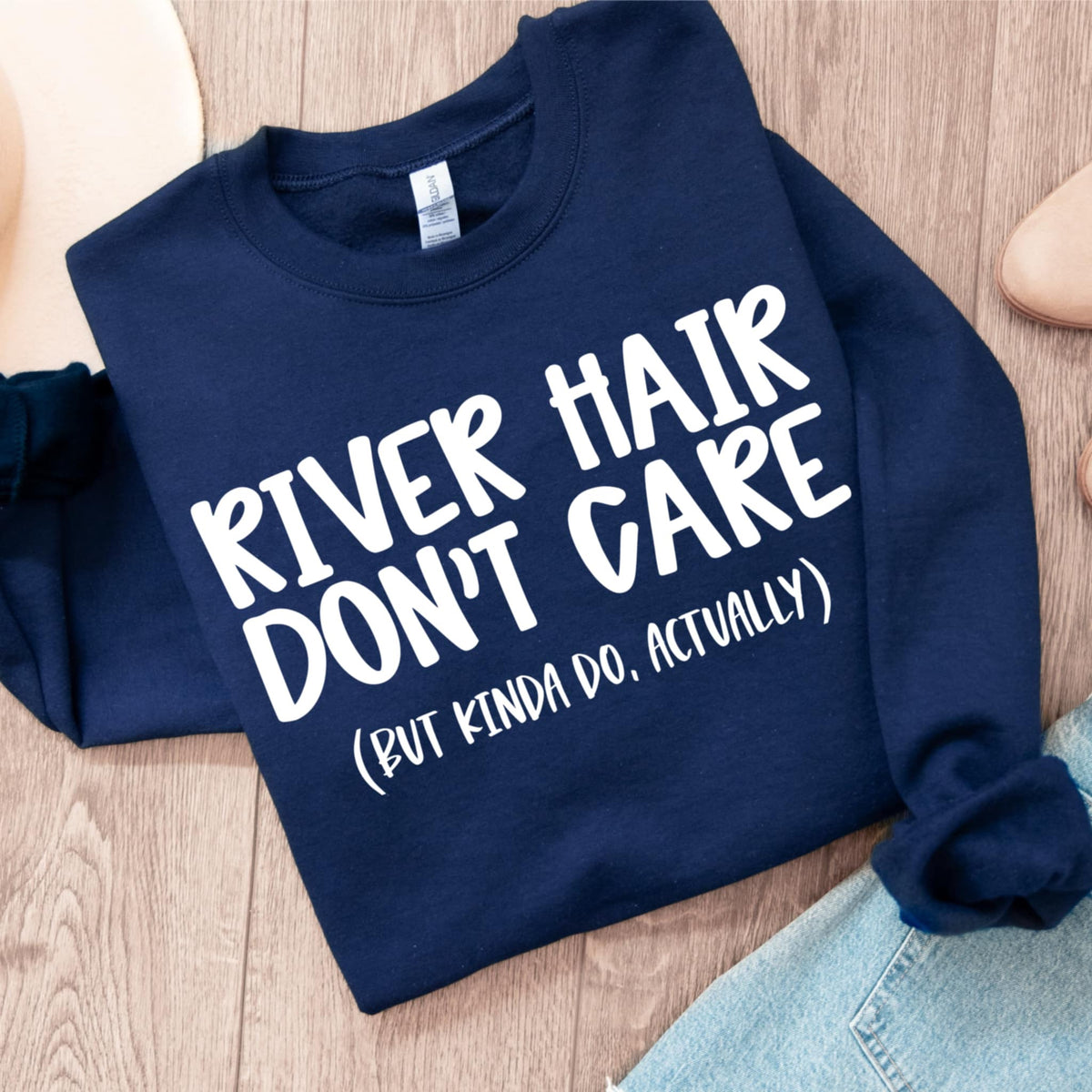 River hair don’t care WHITE (CMD) 99589 DTF transfer