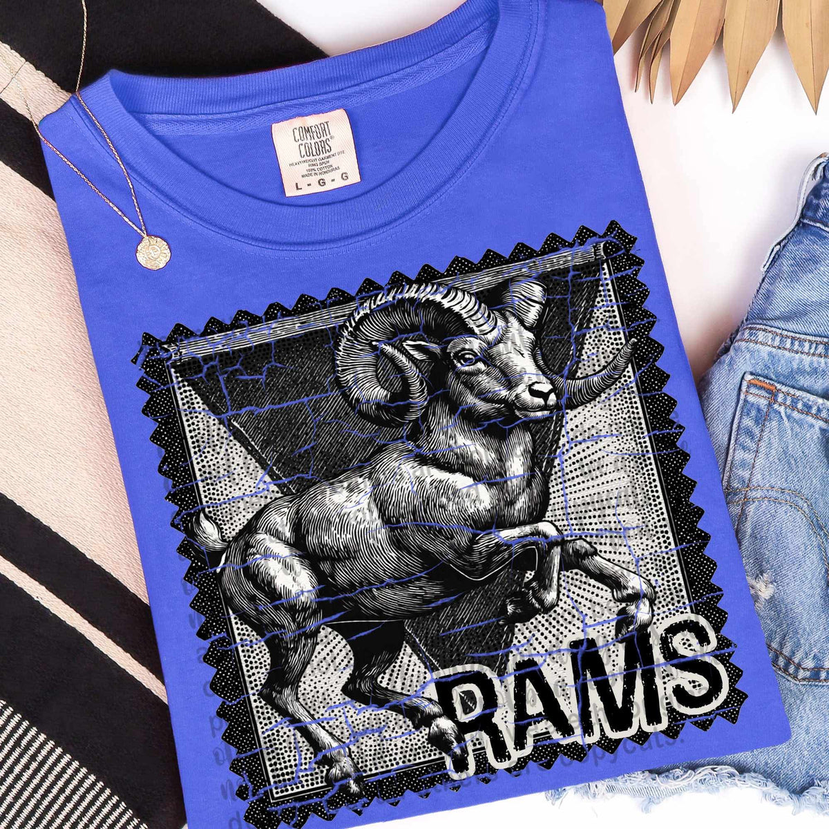 Rams vintage stamp (TTD) DTF transfer