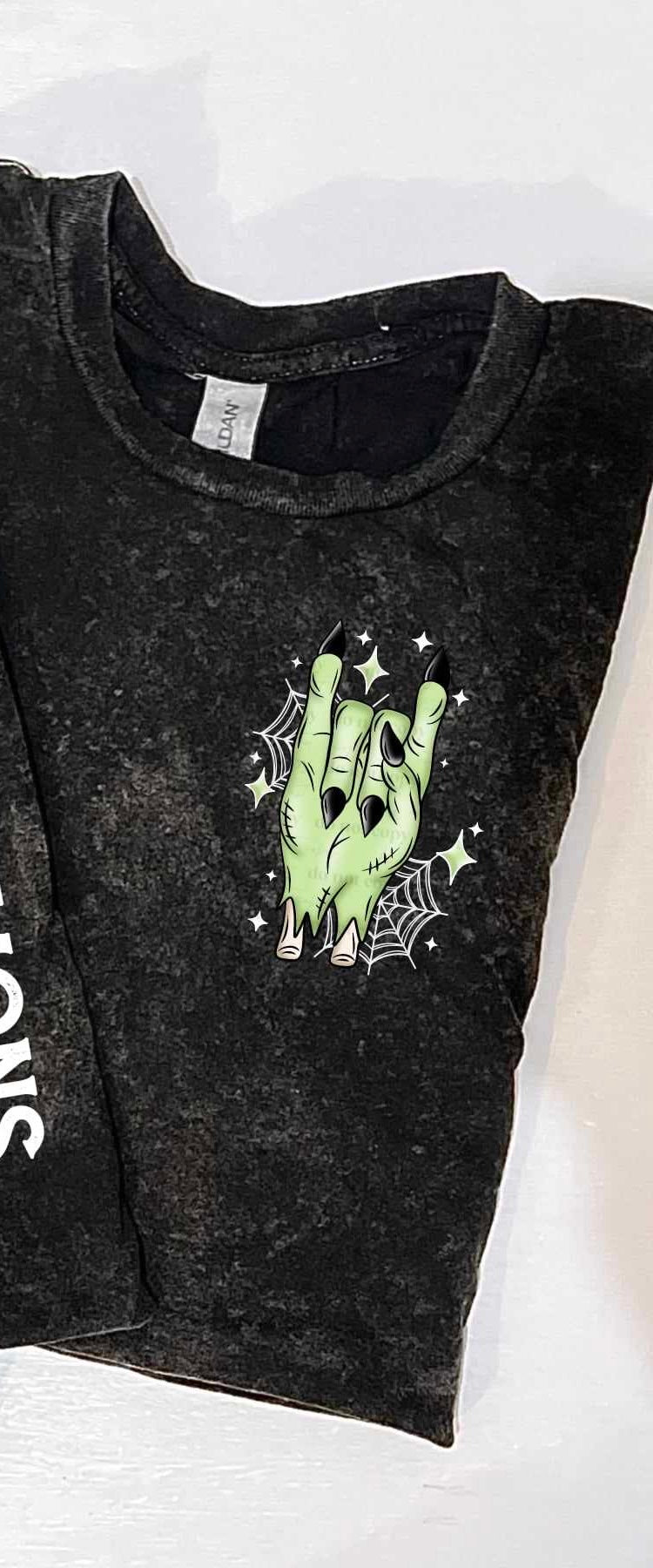 Witch hand white webs pocket (CSC) 55165 DTF transfer