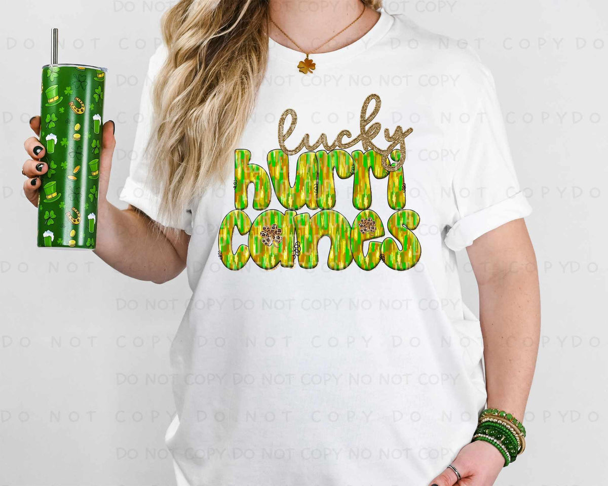 Lucky hurricanes green brushstroke (Caplinger) 80000 DTF transfer