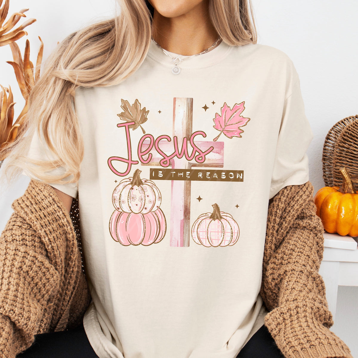 Jesus is the reason pink exclusive DTF Transfer