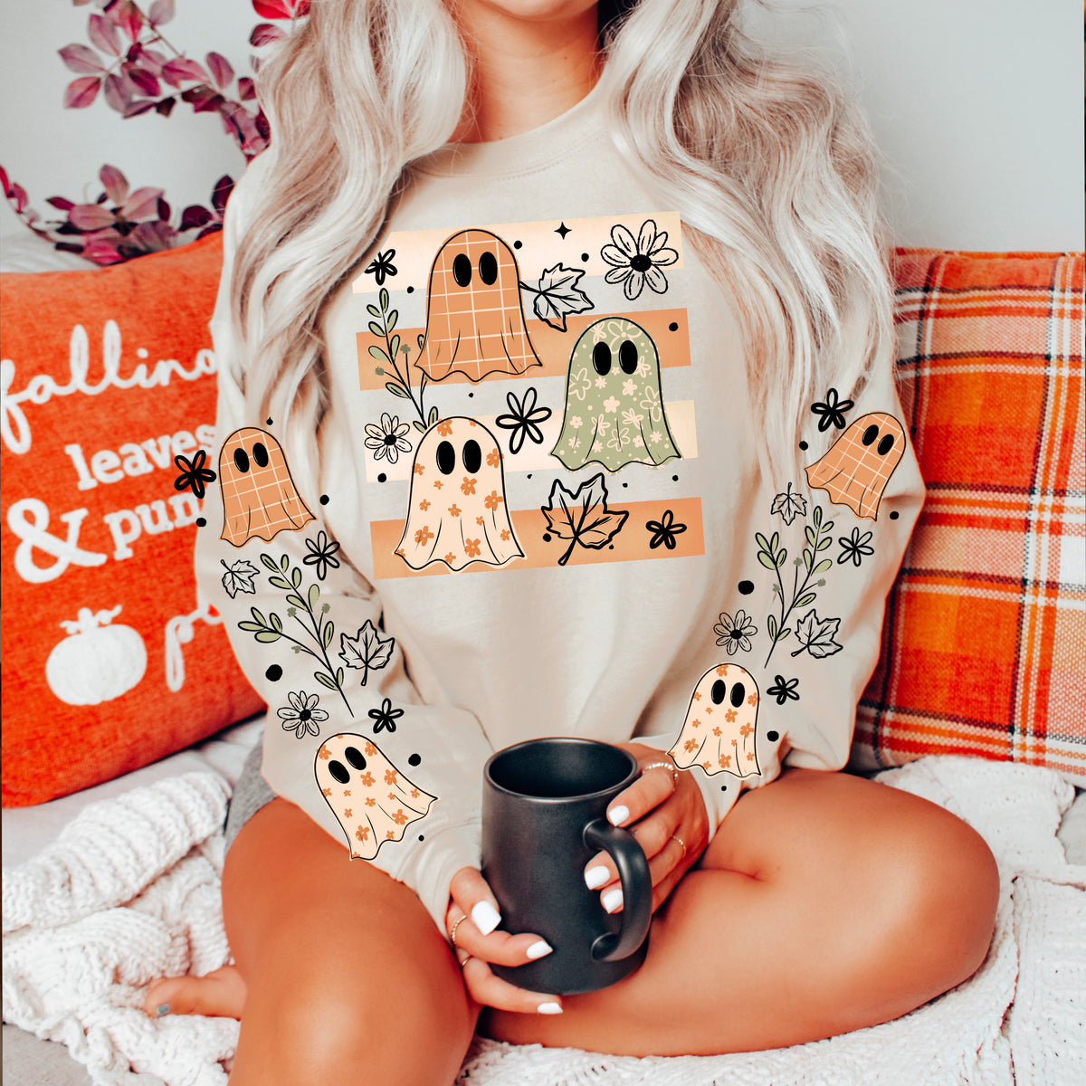 Patterned ghosts and stripes (csc) (front only) DTF Transfer