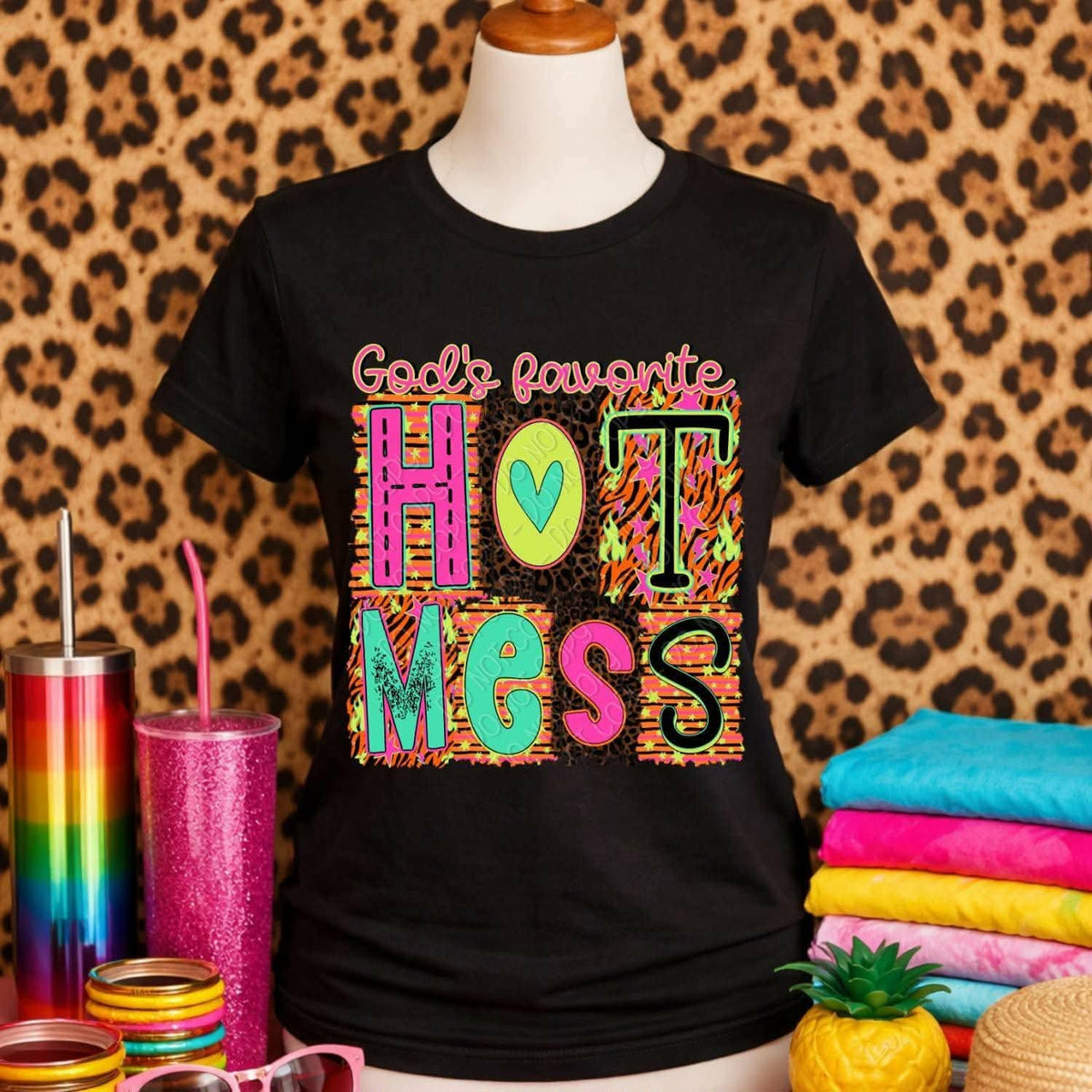 Gods favorite hot mess (C’s) DTF Transfer