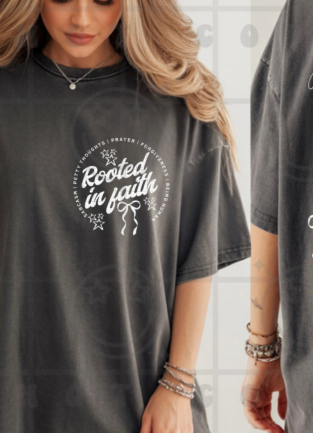 Just a Girl rooted in faith POCKET WHITE (C’s) 117200 DTF Transfer