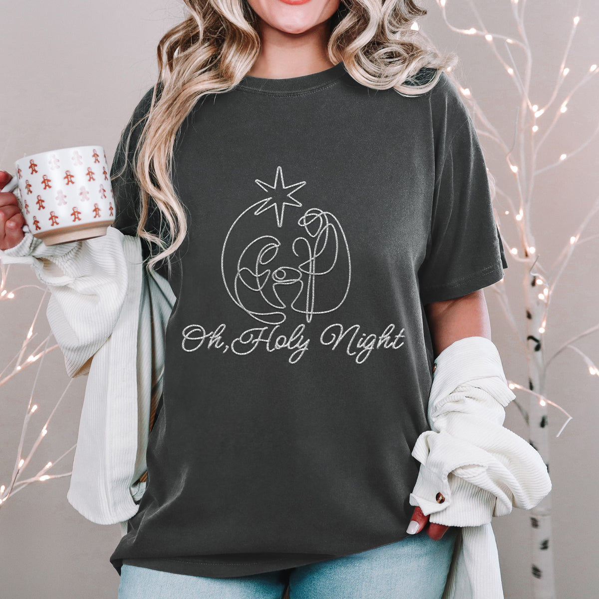 Oh holy night white (HW) 67413 DTF transfer