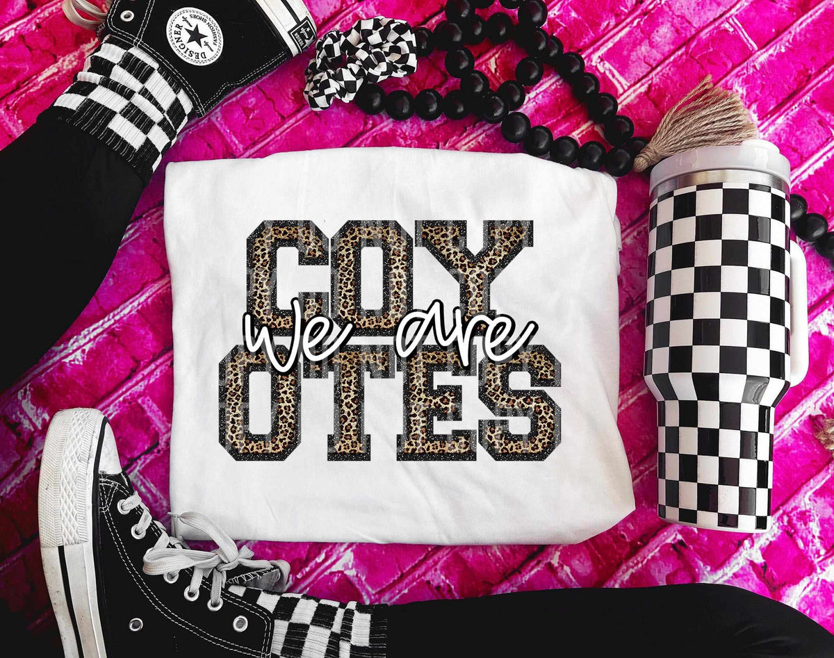 We are coyotes leopard filled (caplinger) 70992 DTF transfer