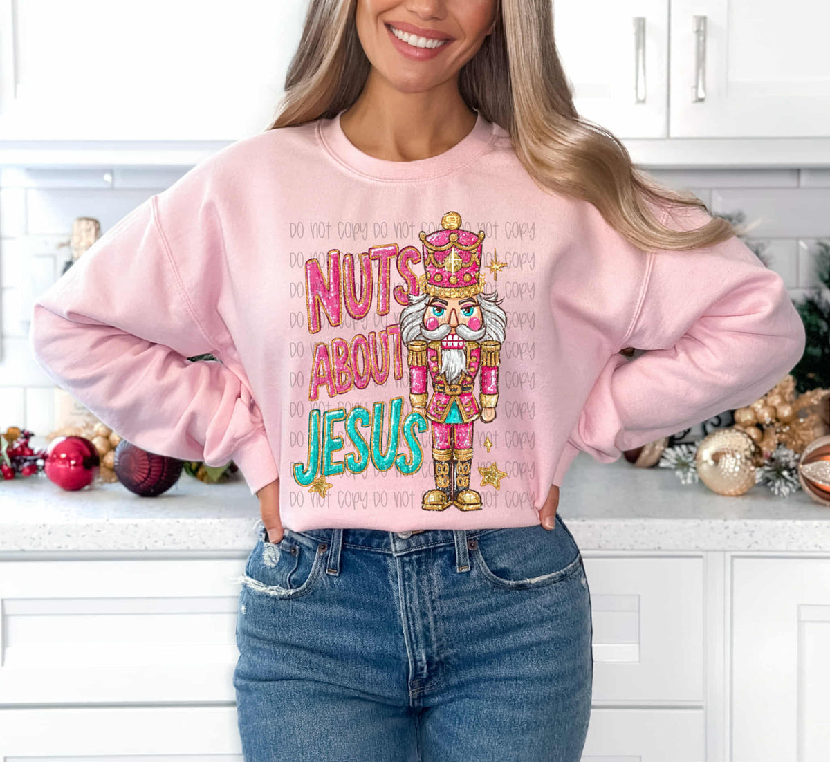 Nuts about Jesus nutcracker (SSD) DTF transfer