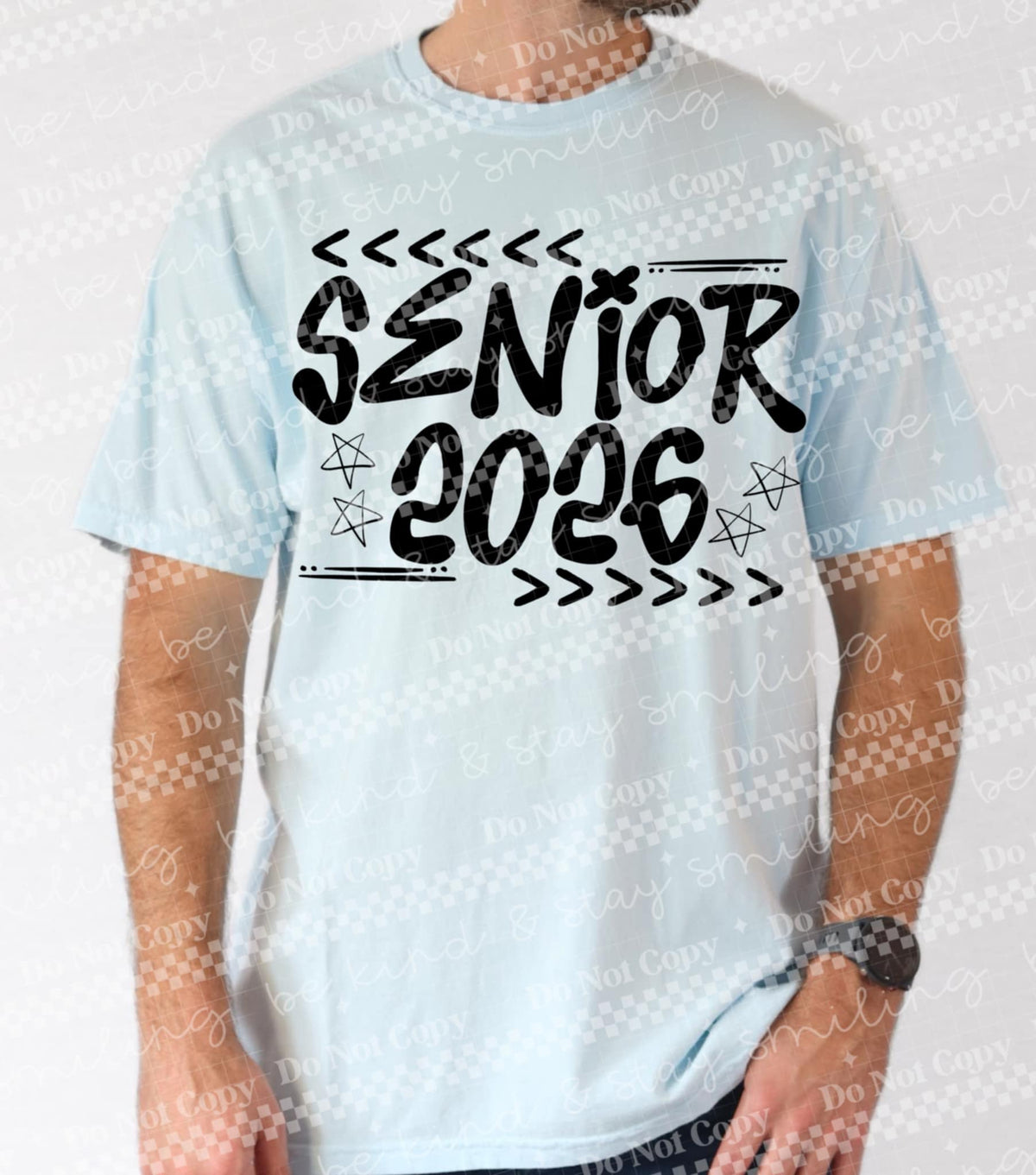 Senior 2026 stars BLACK DTF transfer