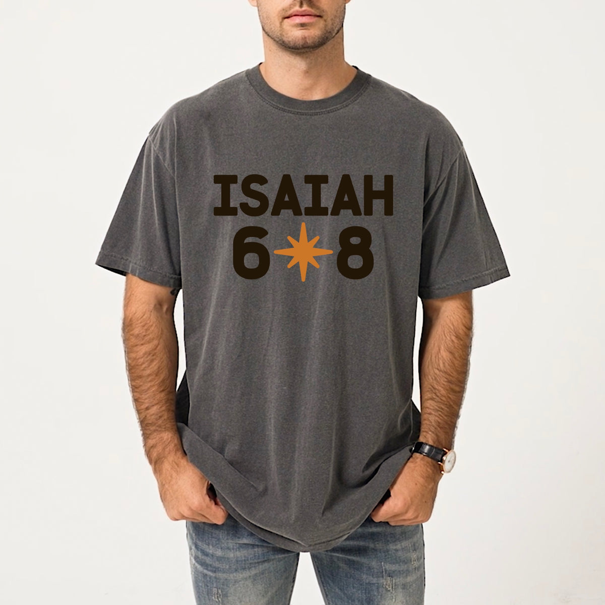 Isaiah star (black and yellow) DTF Transfer