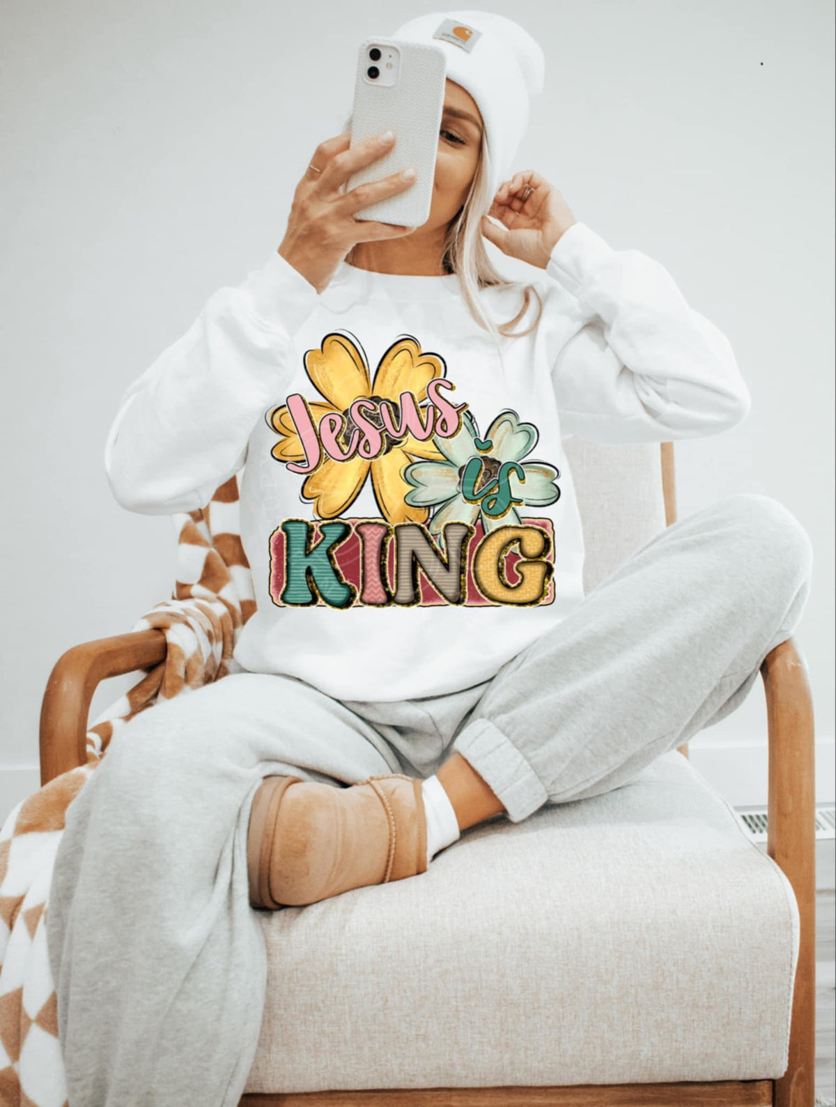 Jesus is king 90500 DTF transfer