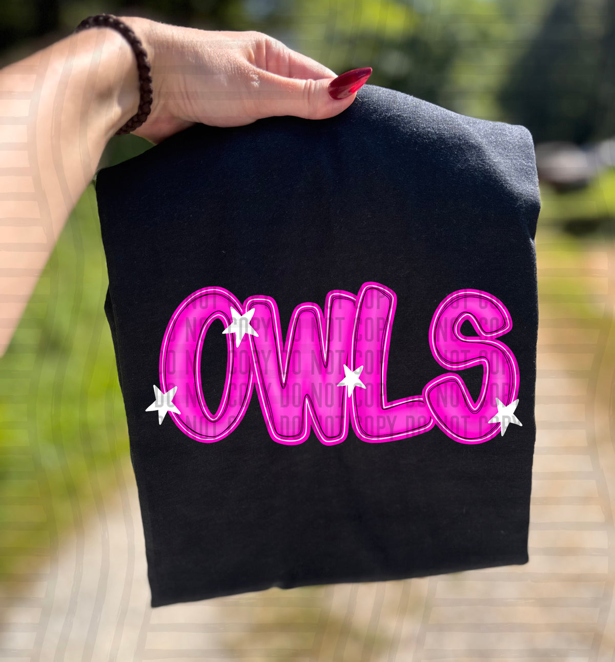 Owls Pink And Preppy Split 112917 DTF transfer