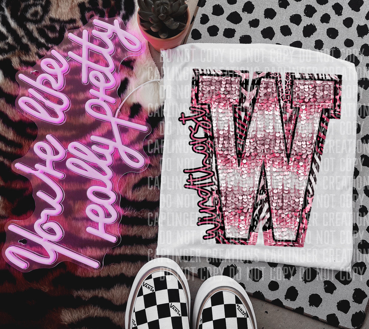 Windthorst wild and pink (Caplinger) DTF transfer