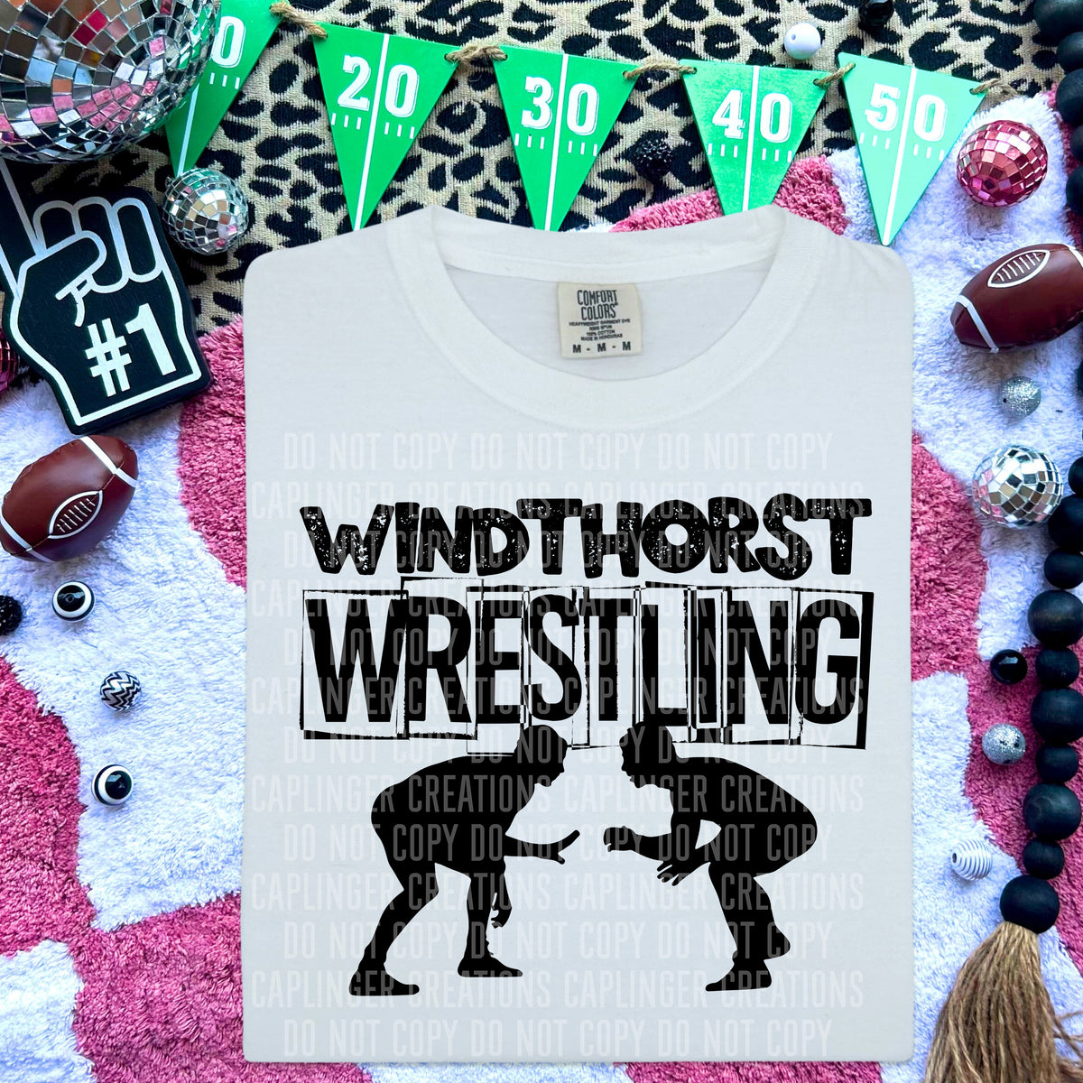 Windthorst Wrestling (Caplinger) DTF transfer