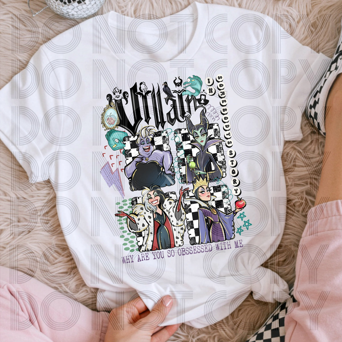 Villain in somebody’s story collage (SSD) DTF transfer