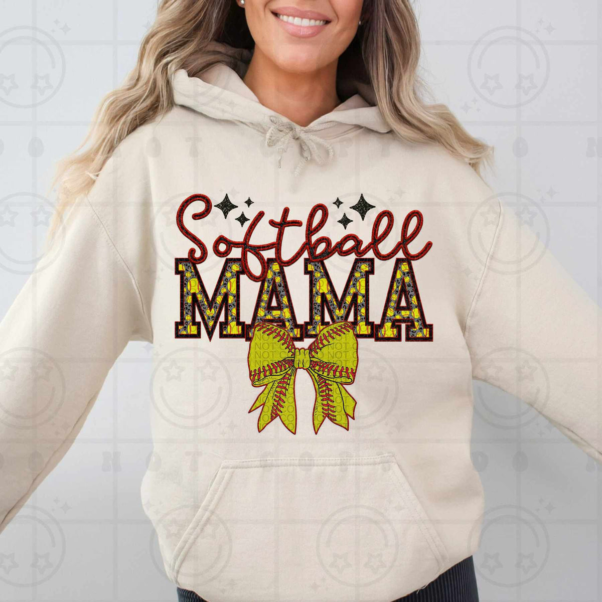 Softball mama (HW) 79322 DTF transfer