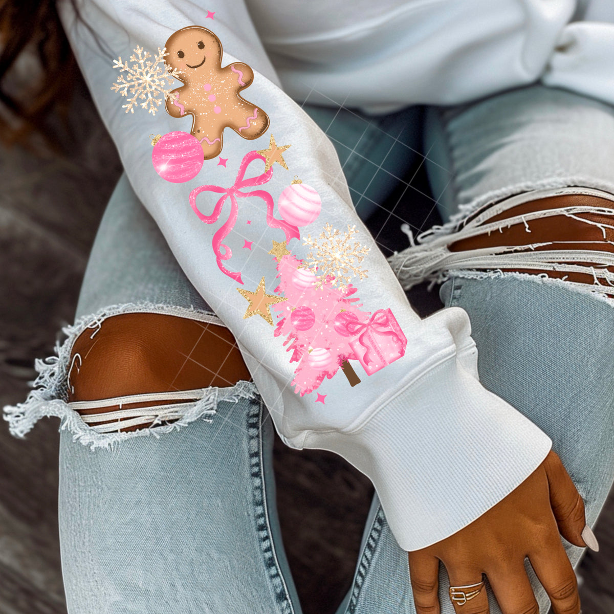 Very Merry Pink (sleeve) CSC DTF transfer