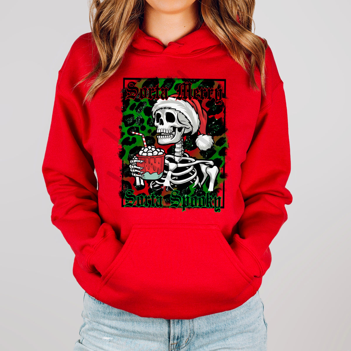 Sorta Merry Sorta Spooky Skeleton 114043 DTF transfer