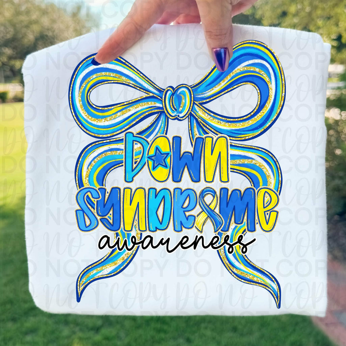 Down syndrome awareness bow Tuesday Deal DTF