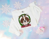 Beagle Happy Pawlidays 30332 DTF TRANSFER