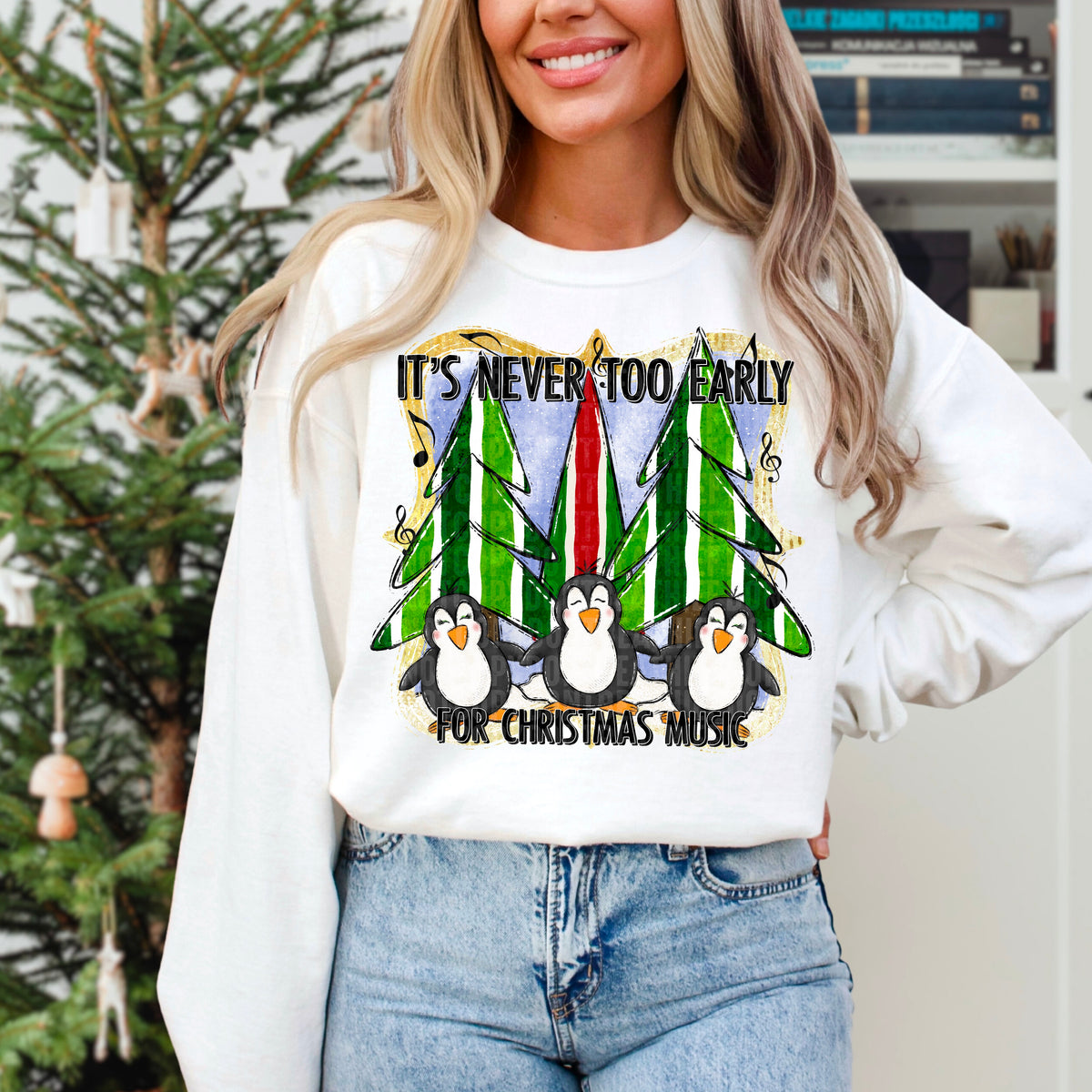 It’s never too early for Christmas music 103576 DTF transfer