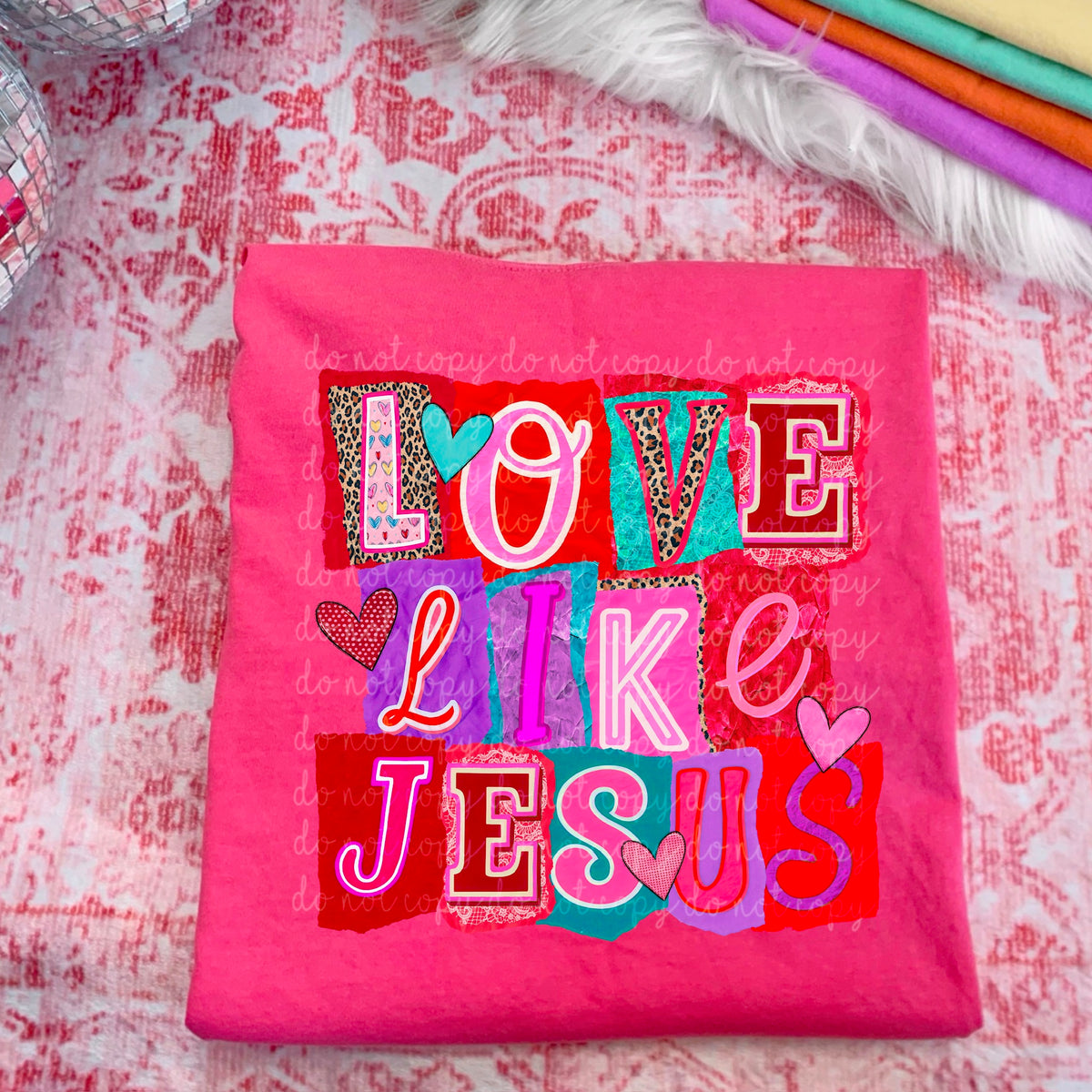 Love Like Jesus Magazine font 117520 DTF TRANSFER