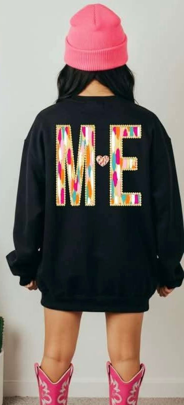 ME brushstroke with heart (S&G) 82971 DTF transfer