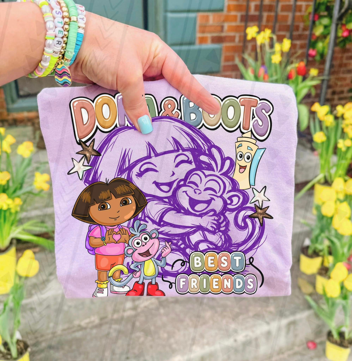 Dora and boots Sunday Special DTF transfer