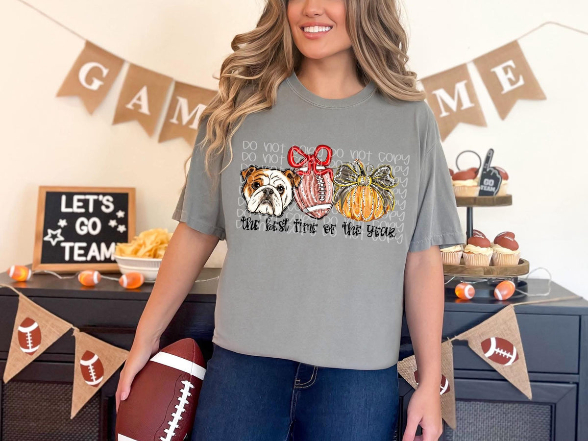 Best Time Of The Year dog football pumpkin SSD DTF transfer