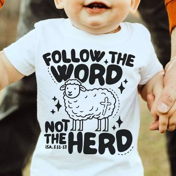 Follow the word not the herd (KARTA) 62973 DTF transfer