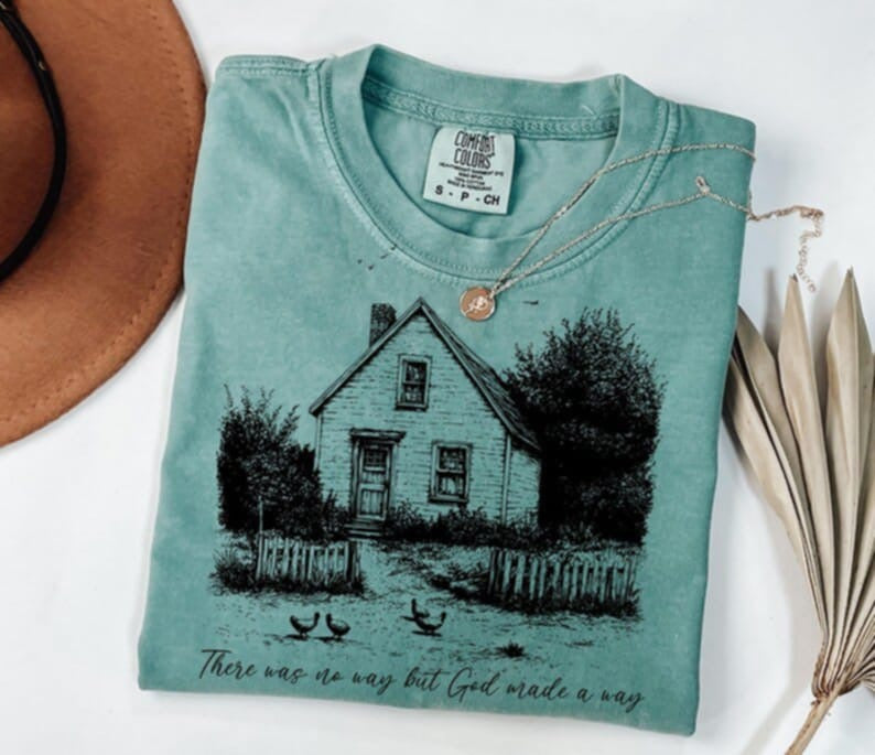 There was no way but god made a way house 87740 DTF transfer