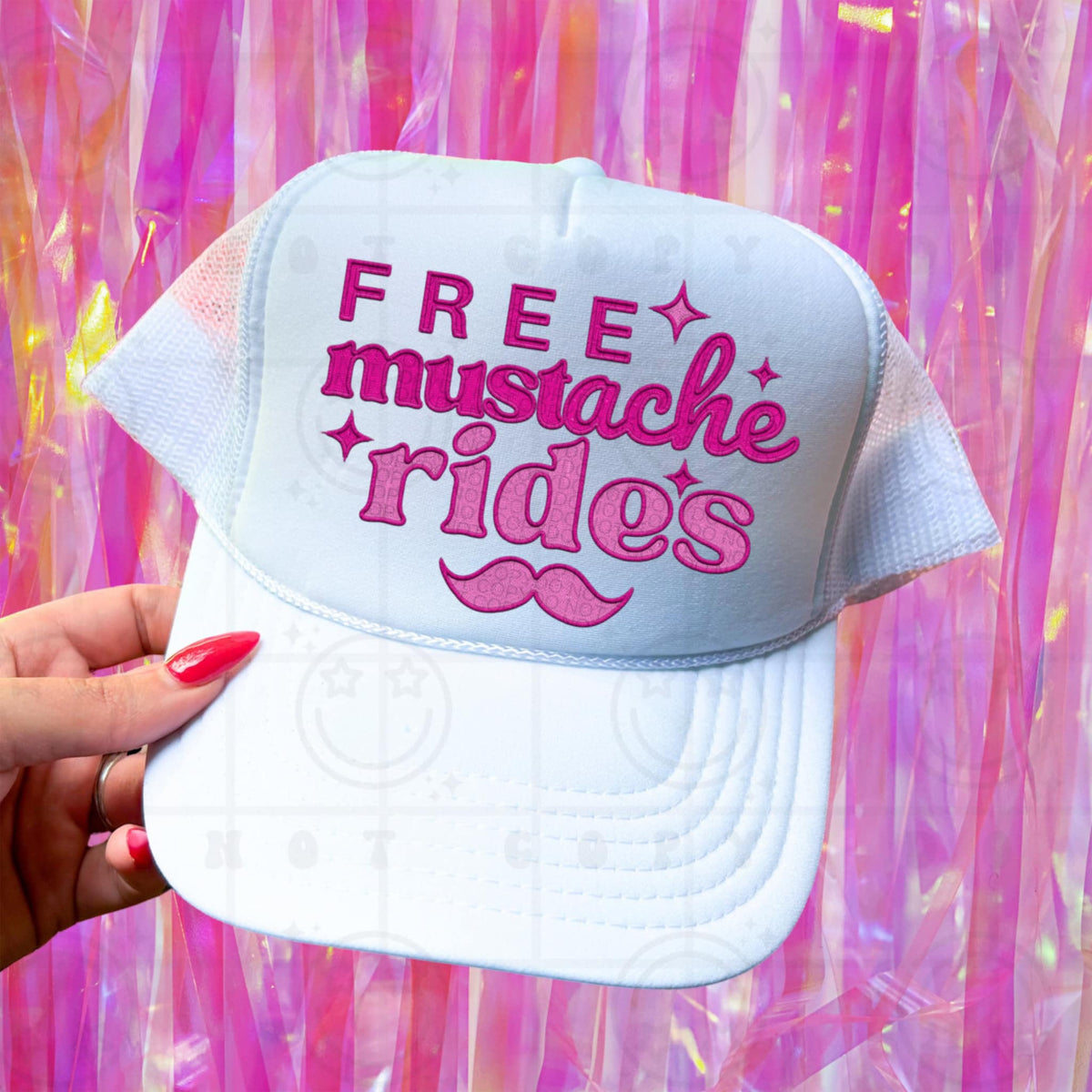Free mustache rides (HW) 97034 DTF transfer