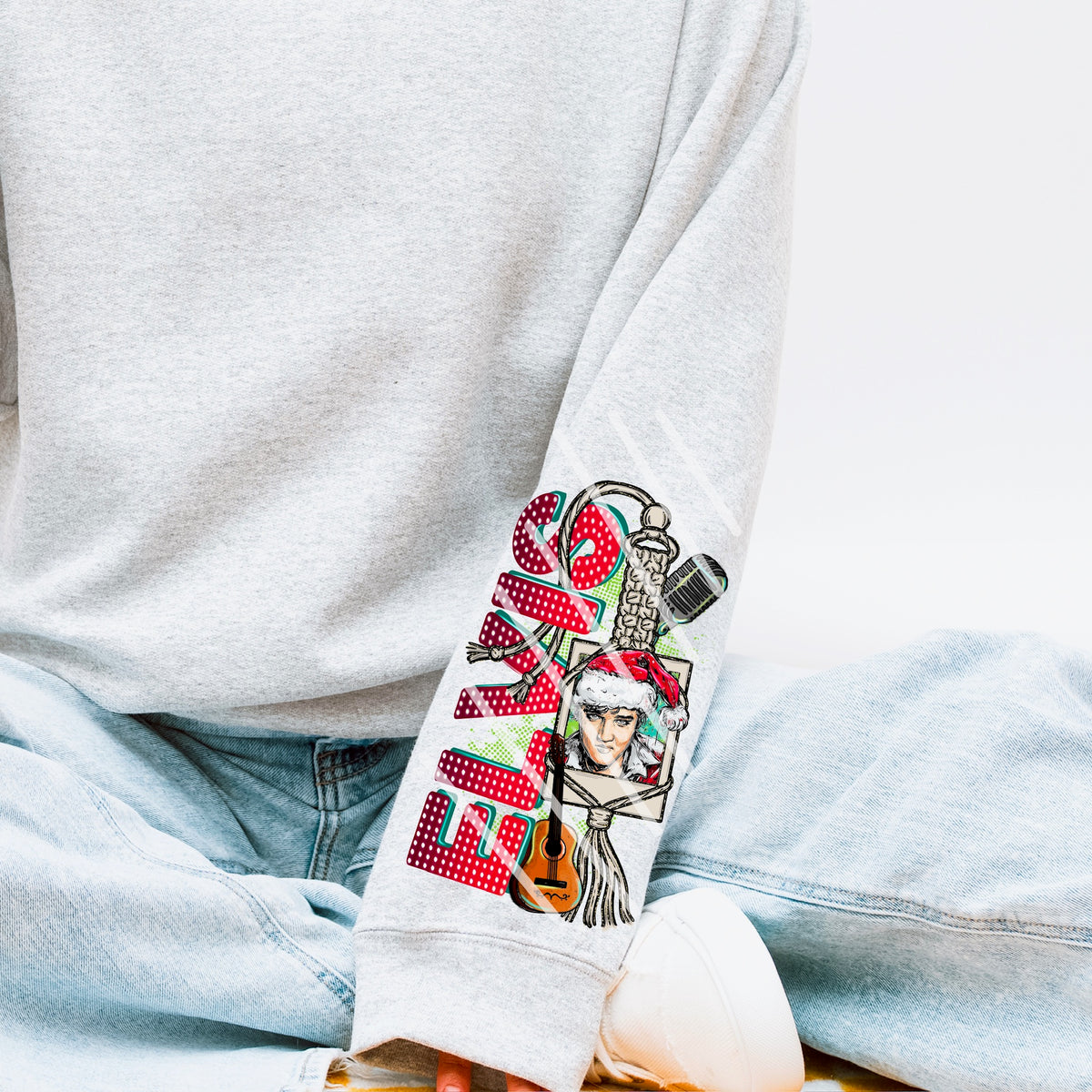 Christmas Elv SLEEVE (ss/renewed) 114463 DTF transfer