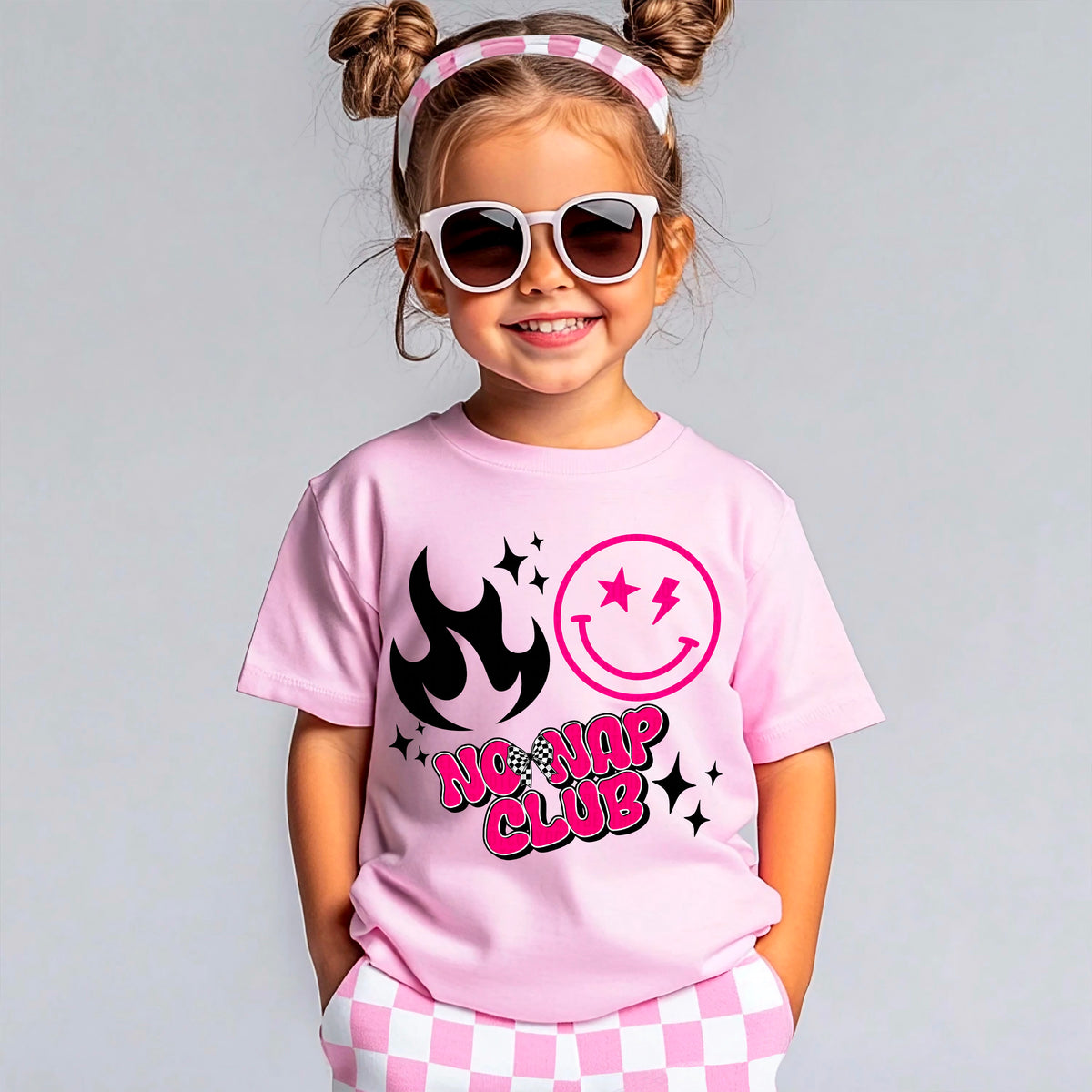 No nap club pink 90326 DTF transfer