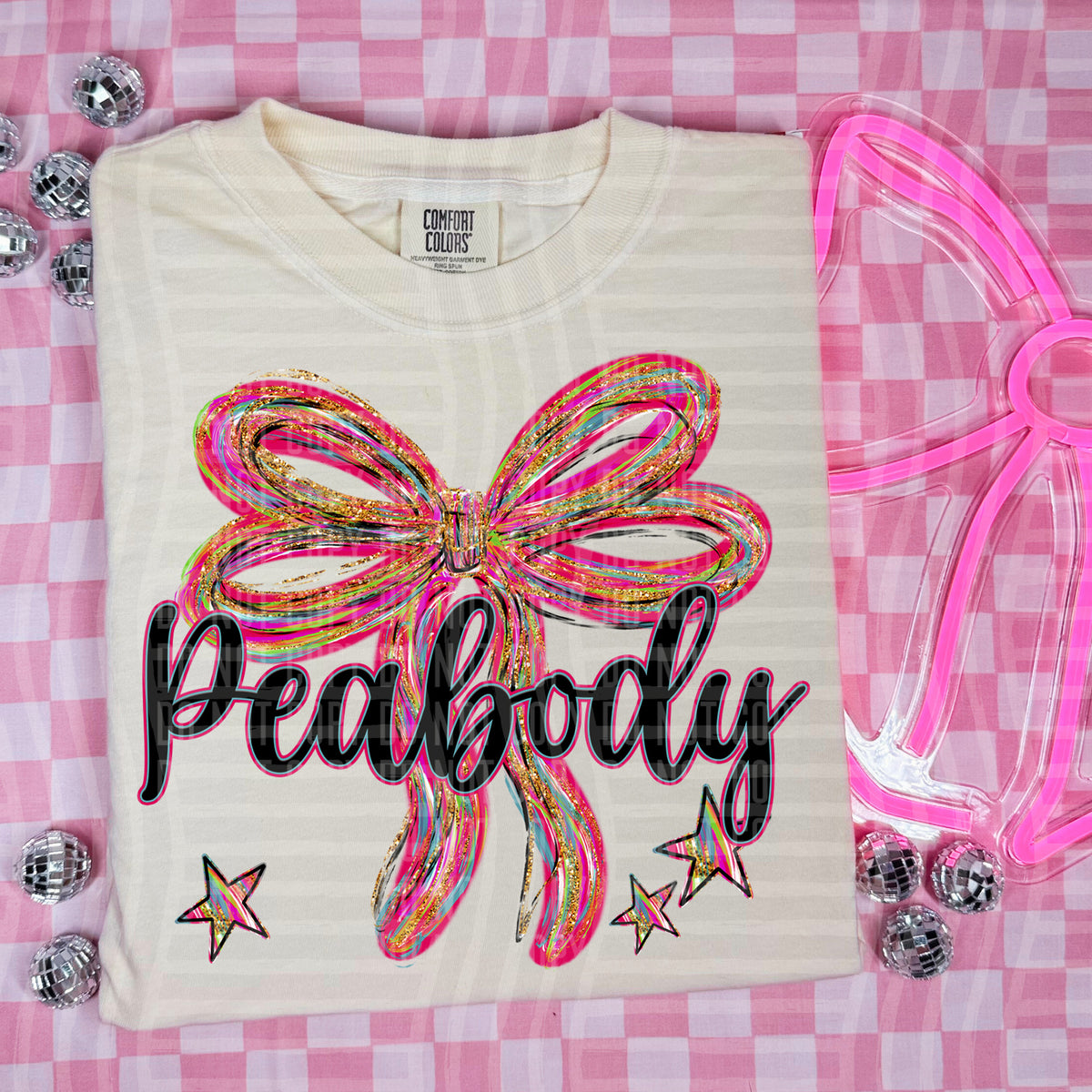 Peabody Whimsical Bow (caplinger) DTF transfer