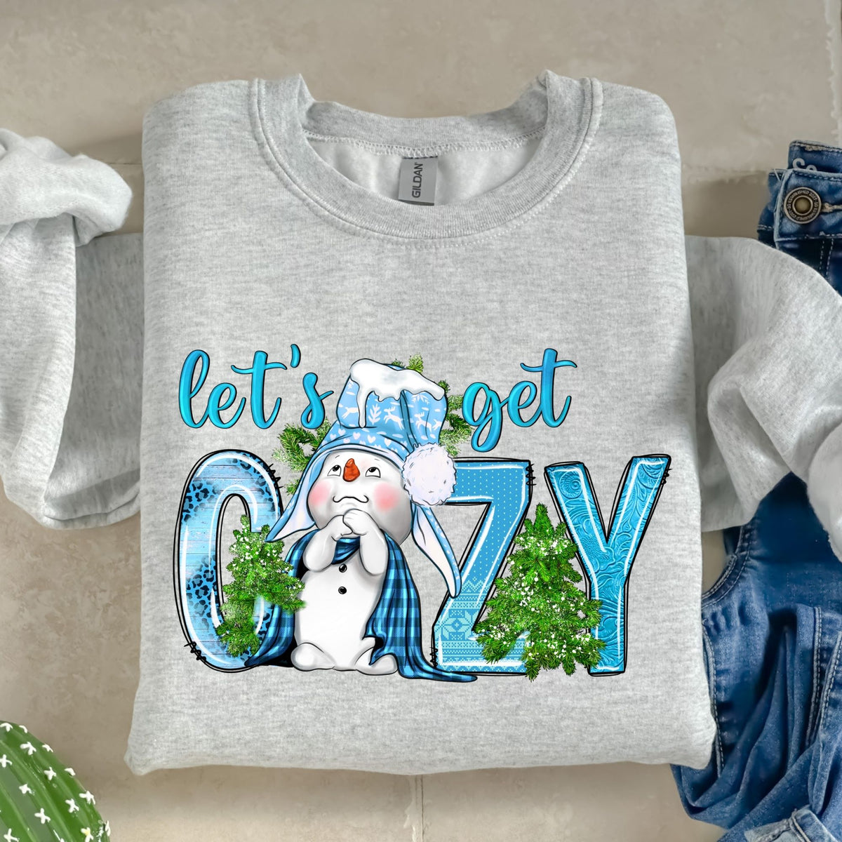 Let's Get Cozy-38665-DTF transfer