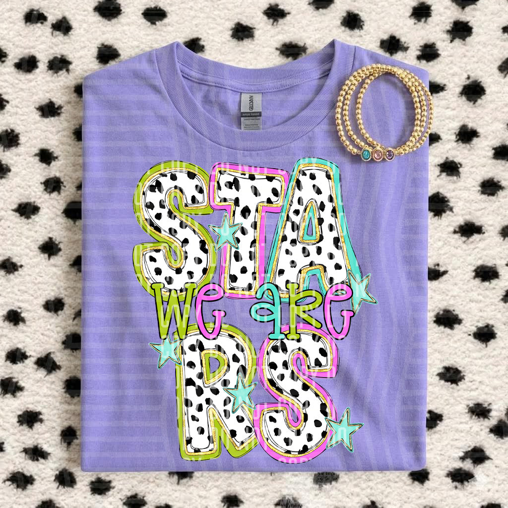 We Are Stars Spotted & Dotted (Caplinger) DTF transfer