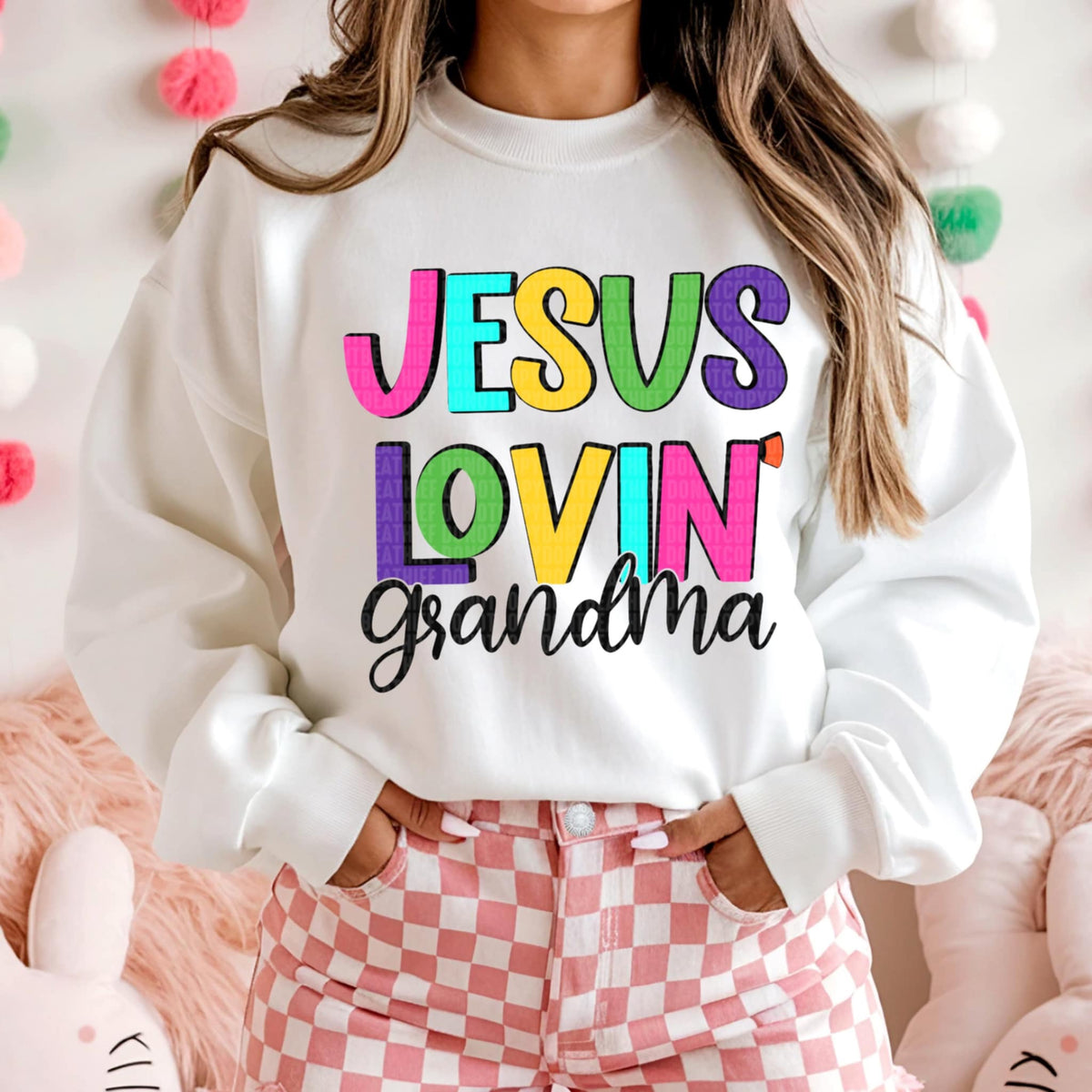 Jesus lovin grandma (SDD) 96087 DTF transfer