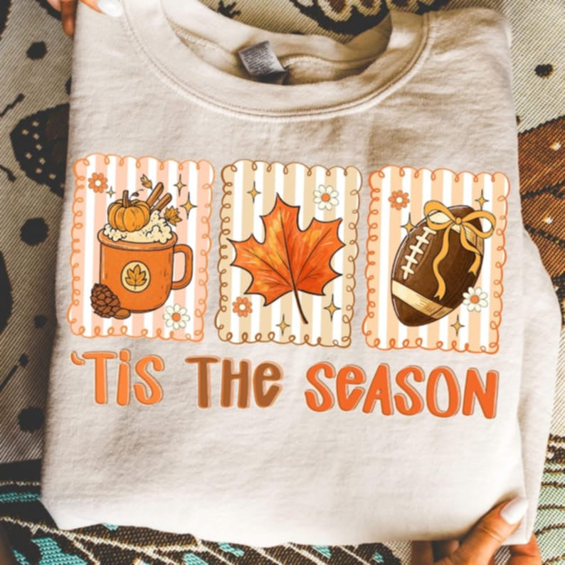 Tis The Season Fall Frames DTF transfers