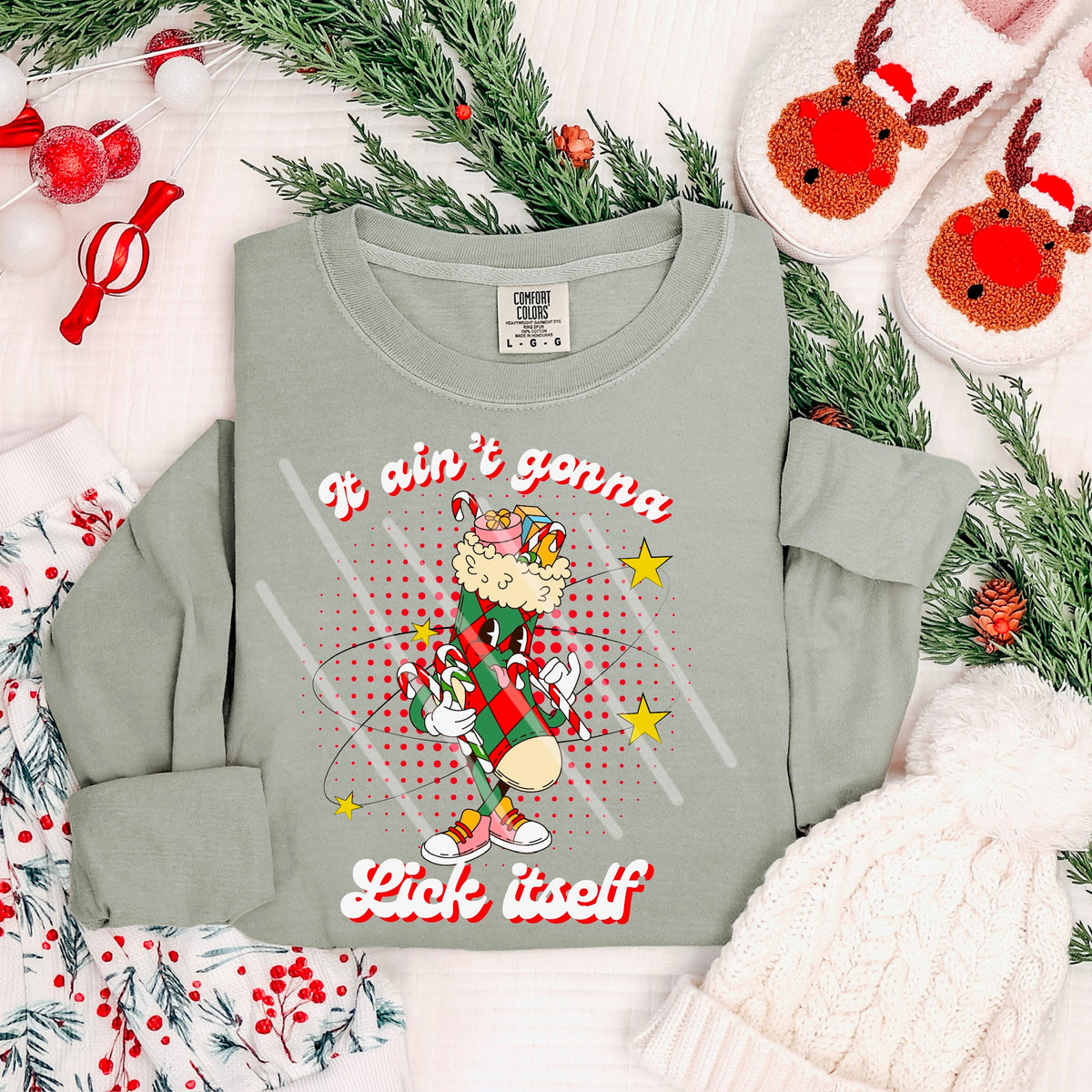 It Ain’t gonna Lick Itself WITH STARS (MZ) 113509 DTF Transfer