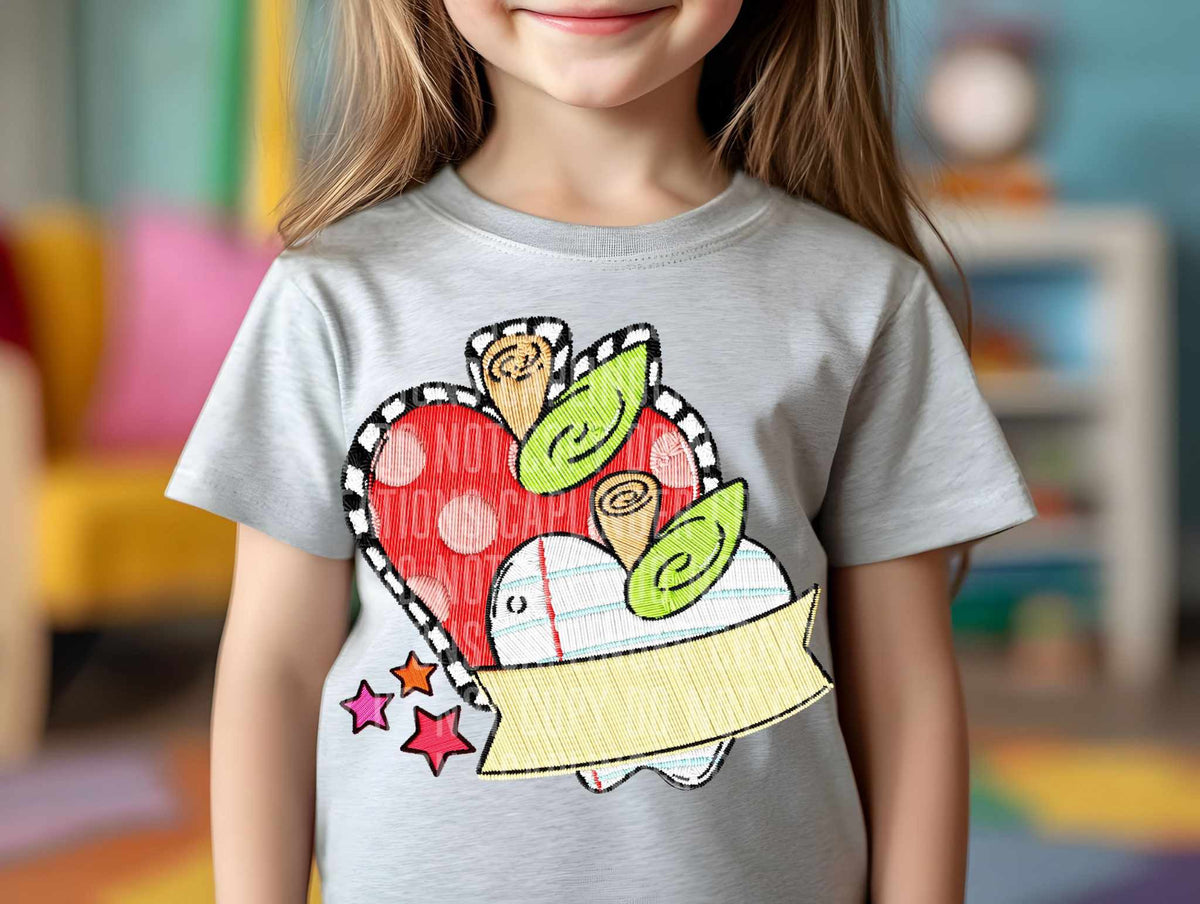 Apples with banner (Caplinger) 79848 DTF transfer