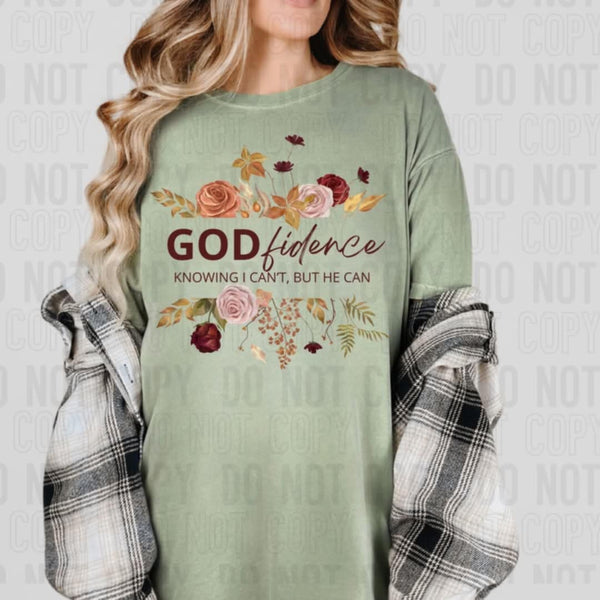 Godfidence know I can’t but he can 97673 DTF transfer