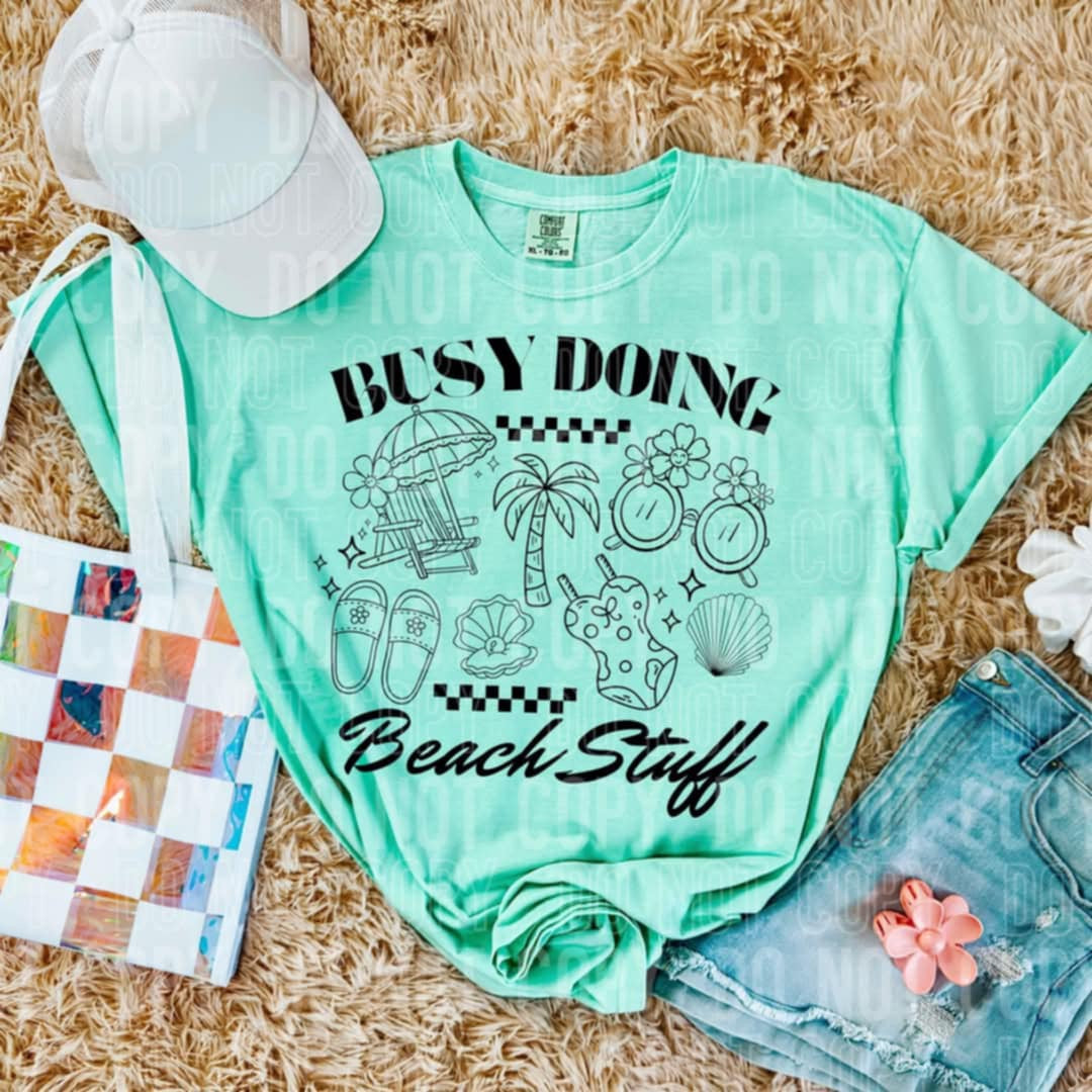 Busy doing beach stuff (SBB) 99537 DTF transfer