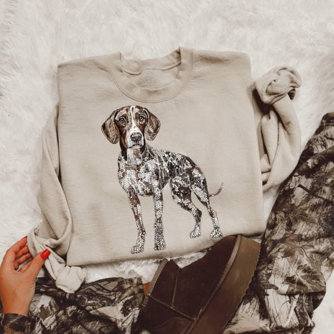 Rhinestone blue tick (Classy) 95282 DTF transfer