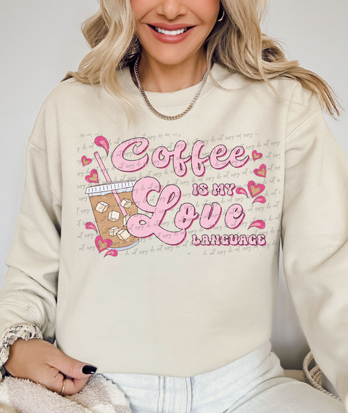 Coffee is my love language 56350 DTF transfers