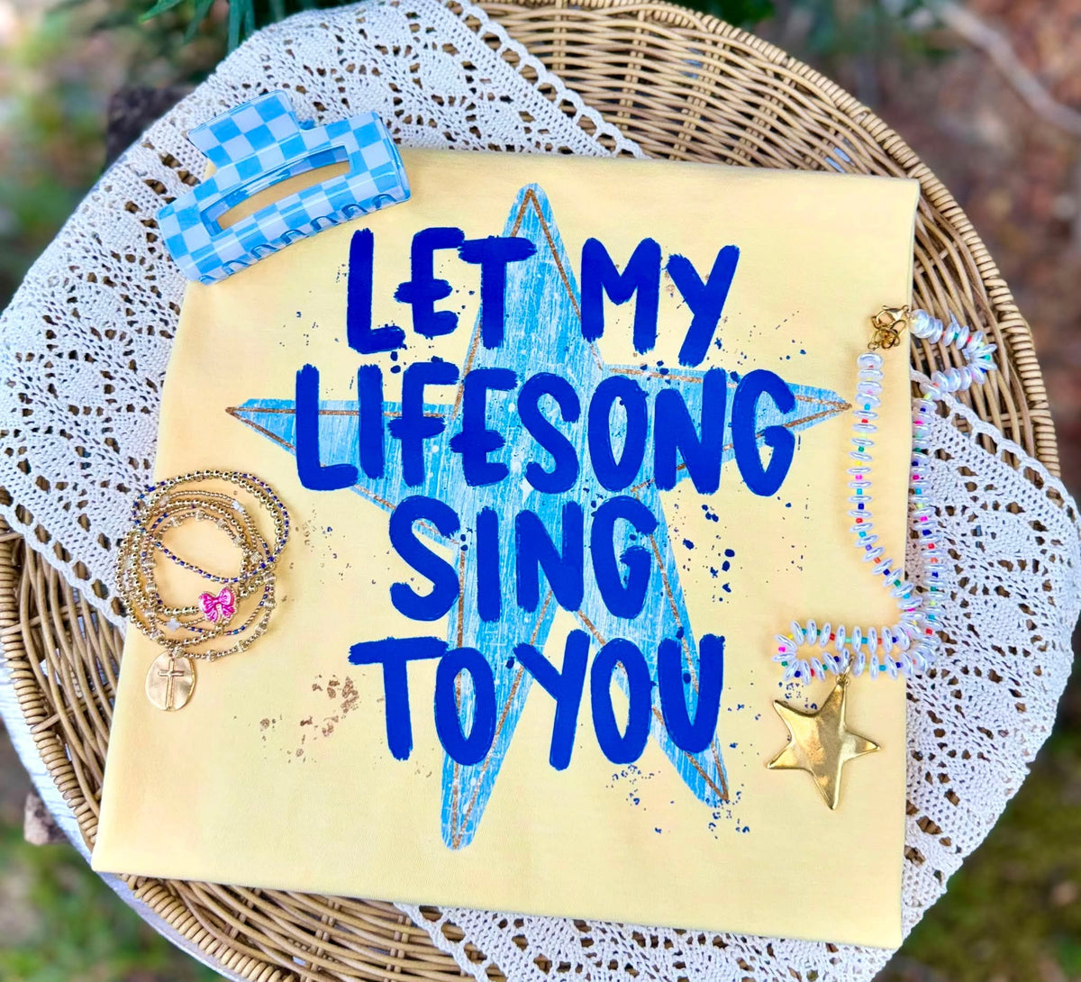 Let my life sing sing to you Sunday Special DTF transfer